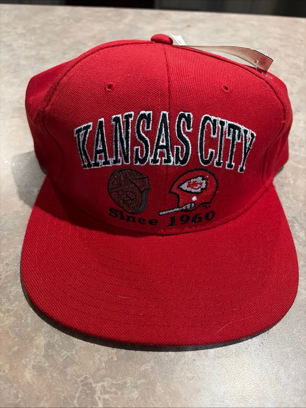 VINTAGE CHAMPION KANSAS CITY CHIEFS SINCE 1960 SNAPBACK HAT **NWT**